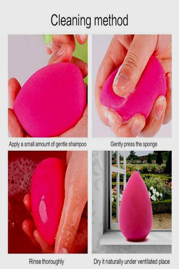 5-Piece Makeup Sponge Set Pink - Image 4