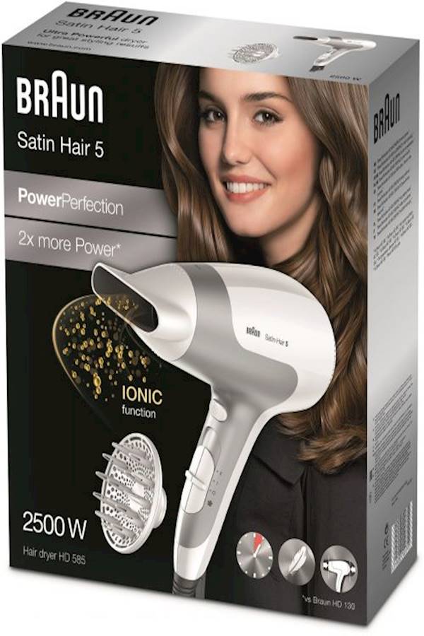 BRAUN Dryer Hd585 With Diffuser White  - Image 5