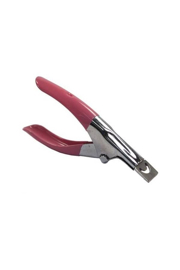 قصّافة أظافر من الأكريليك وردي / فضي - Image 2