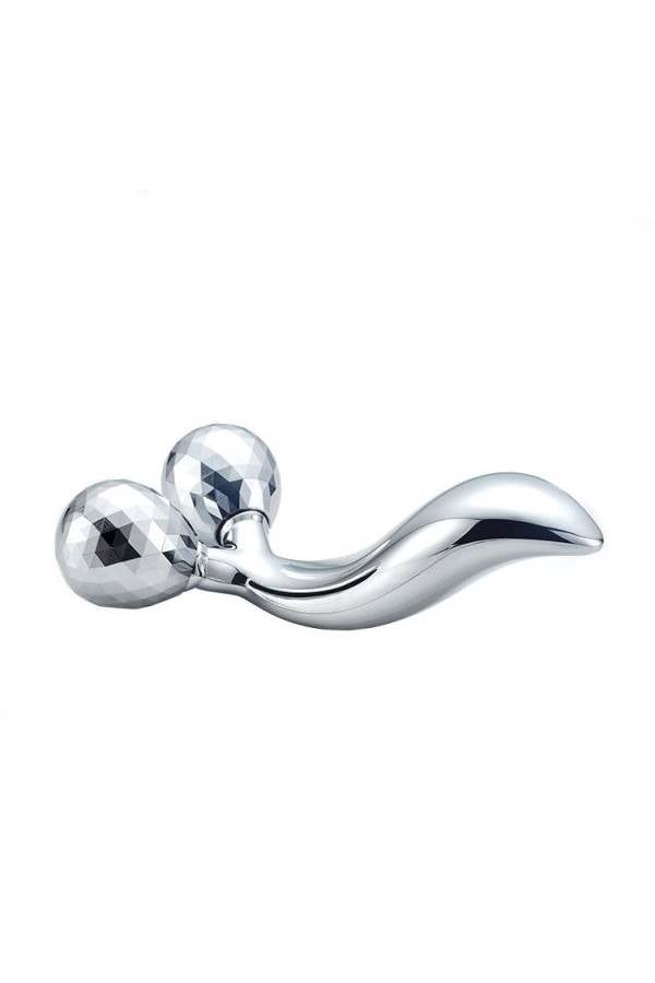 أداة تدليك يدوية ثلاثية الأبعاد لرفع الوجه مزودة ببكرات فضي 15.5x9سم - Image 2