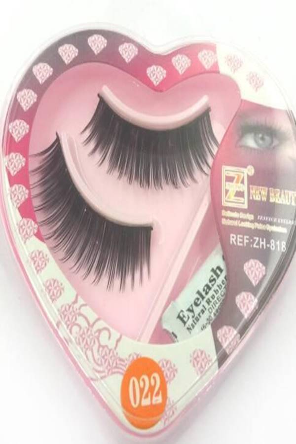 زوج من الرموش الصناعية ثلاثية الأبعاد بتصميم سميك أسود - Image 1