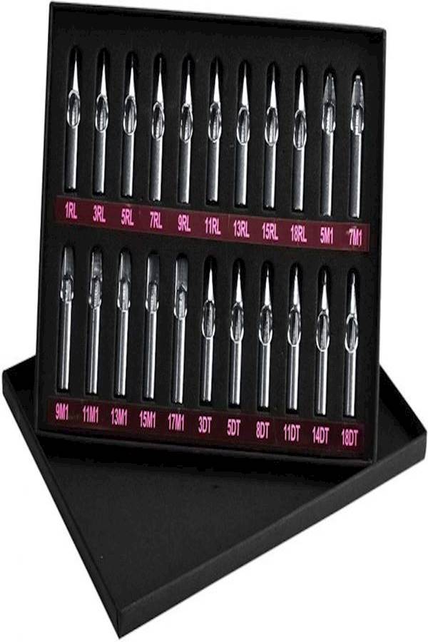 Generic 22-Piece Regular Surgical Tube Tattoo Needle Set Kit Silver Tone  - Image 5
