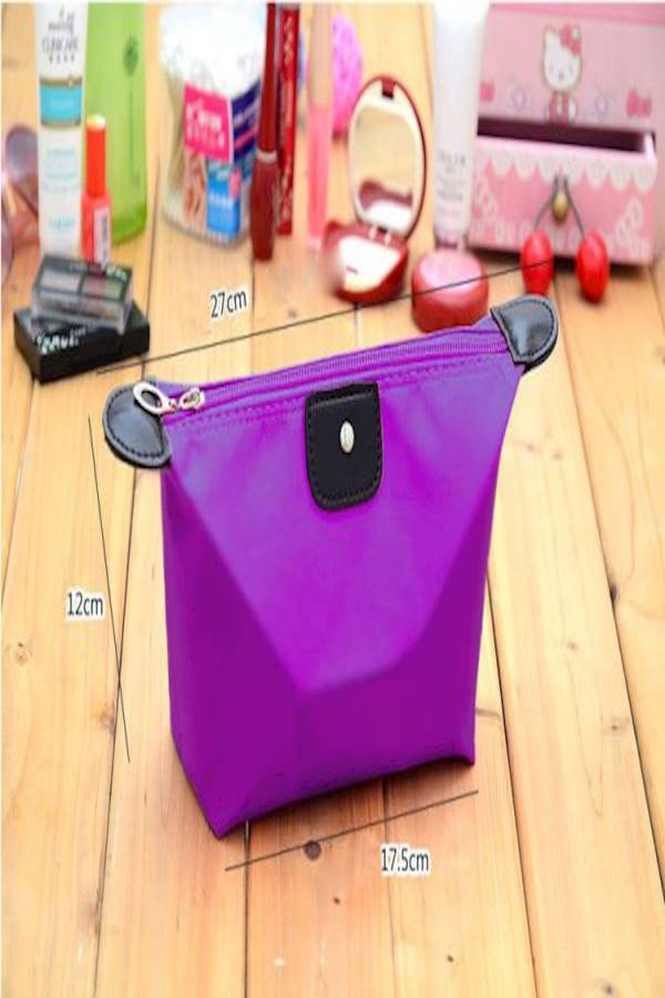 Sienna Dumpling Cosmetic Bag Purple - Image 3