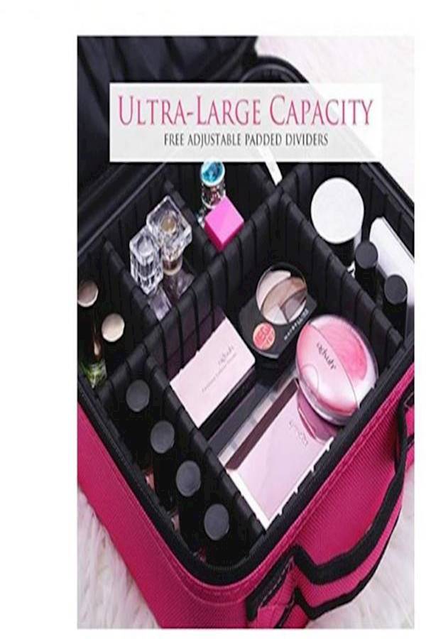 Generic Travel Cosmetics Bag Pink/Black  - Image 4