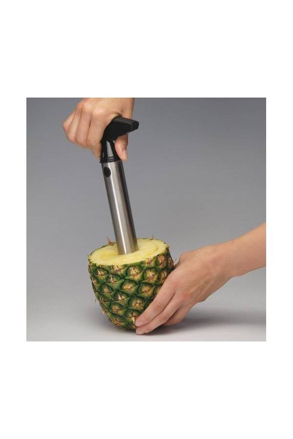 فلاج شيب أداة من الإستانلس ستيل لتقطيع الأناناس وإزالة اللب بسهولة فضي 220جرام - Image 4