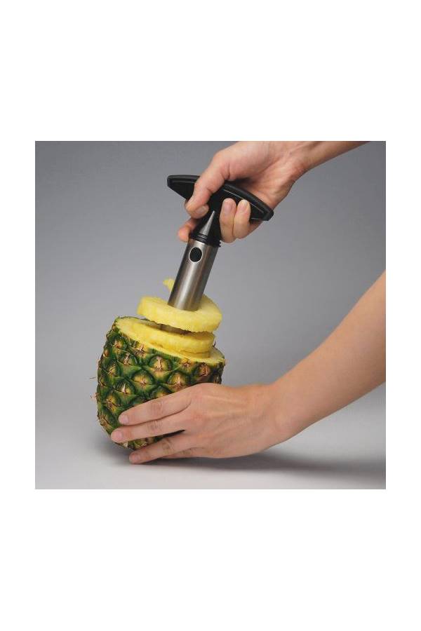 فلاج شيب أداة من الإستانلس ستيل لتقطيع الأناناس وإزالة اللب بسهولة فضي 220جرام - Image 5