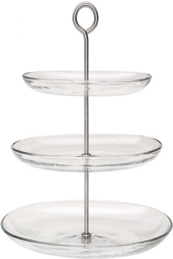 Generic - Kvittera 3-Tier Serving Stand Clear 12.25x10.75x13.5cm - Image 1