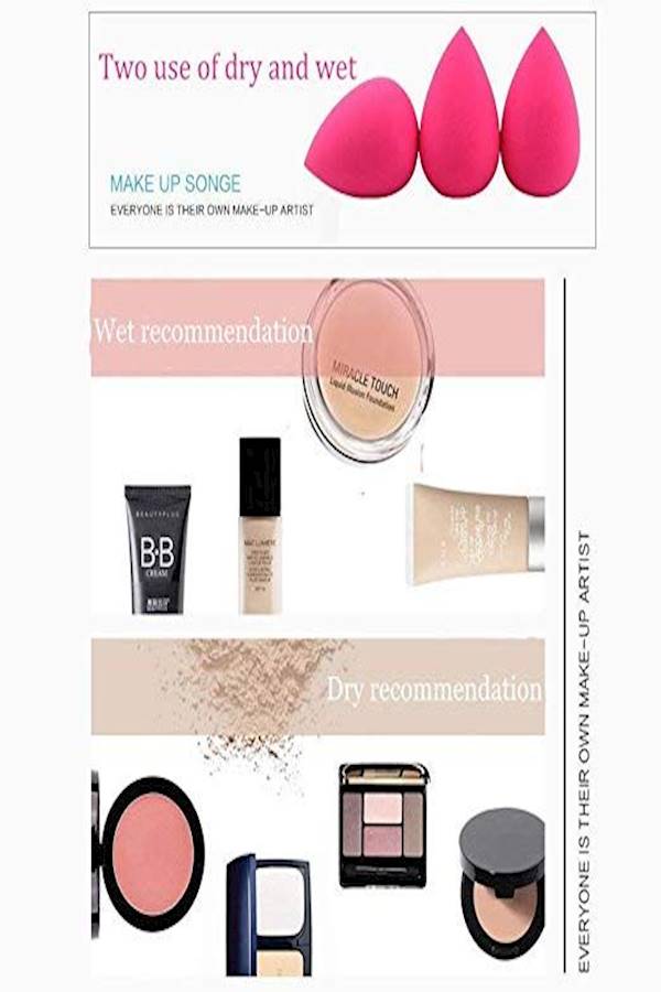 Sponge Makeup Blender Pink - Image 3
