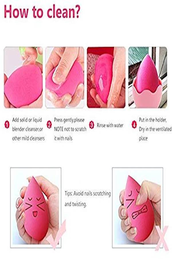 Sponge Makeup Blender Pink - Image 4