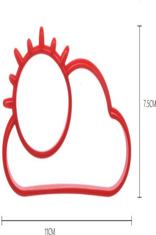 Silicone Egg Mould Red - Image 1