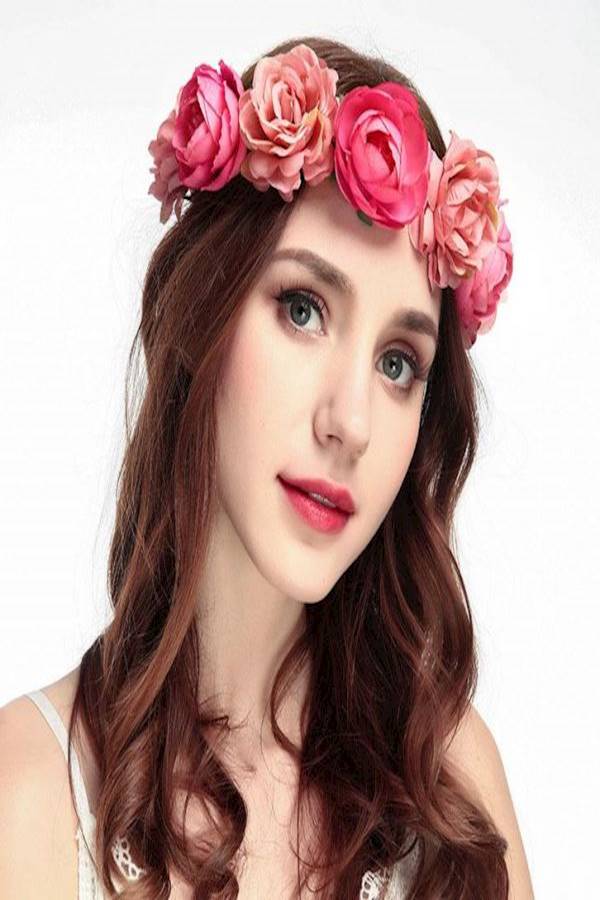 Generic Bridal Hair Band Red - Image 4