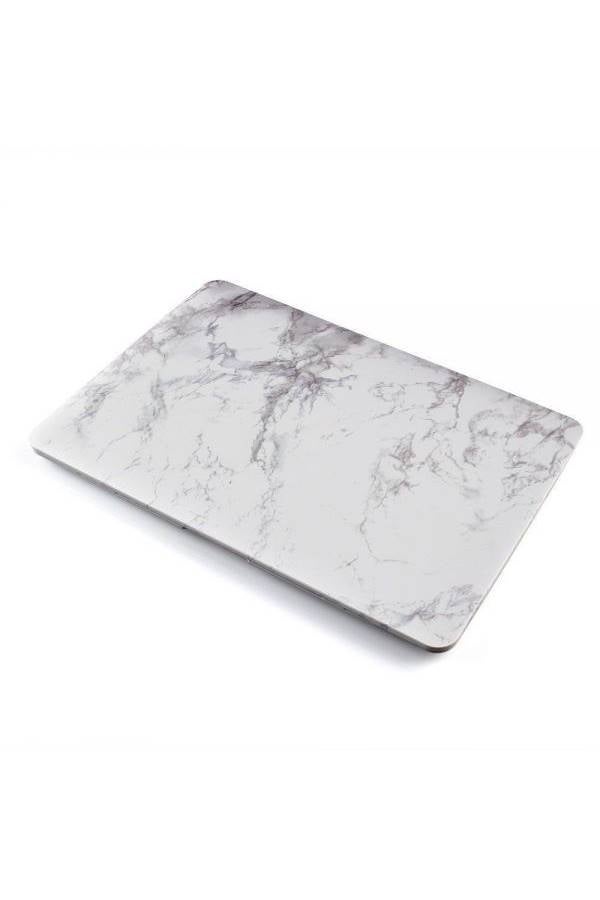 Soft Touch Plastic Hard Body Case Cover For Apple Macbook Air 13/13.3 Inch White/Black  - Image 4
