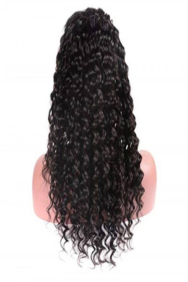 شعر مستعار مجعد من الأمام بني متوسط 1B - Image 3