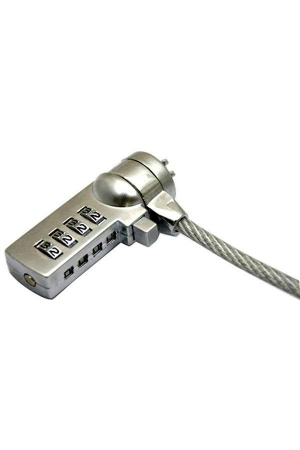 Multicolour Chain Cable Lock For Laptop/Notebook/Pc Silver - Image 3