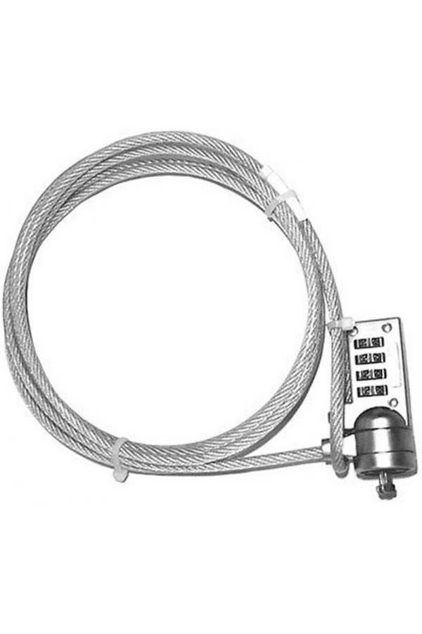 Combination Cable Lock For Computer/Laptop Silver