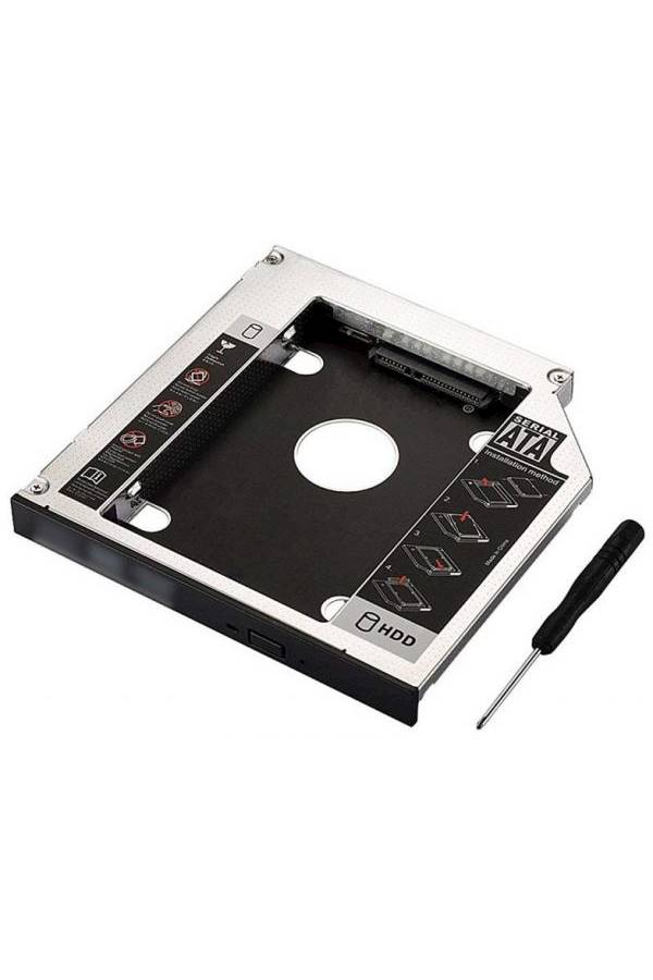 Second Hard Disk Drive Caddy Case Adapter Black/Grey  - Image 2