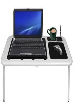 YupFun Portable Laptop Table With Er Fan White/Black  - Image 2