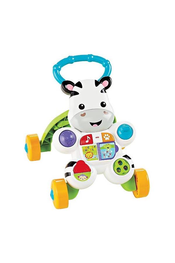 فيشر برايس مشاية أطفال موديل Learn with Me بتصميم حمار وحشي - متعددة الألوان - Image 1