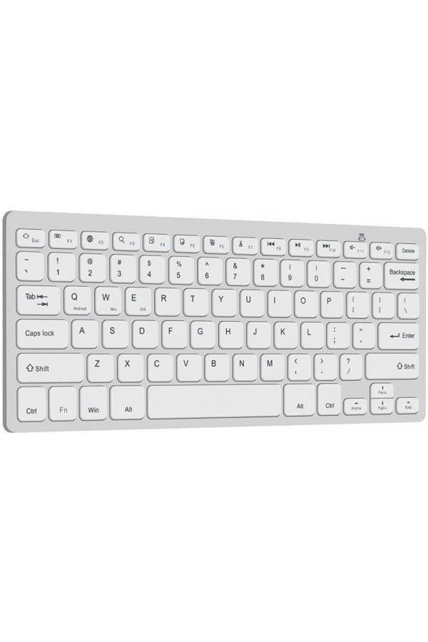 Generic - Ultra Slim Mini Bluetooth Wireless Keyboard For Ipad Air Mini 2 3 4 Ipad Pro White - Image 1