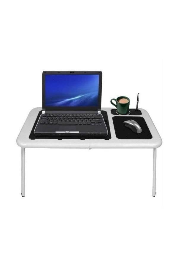 E-Table Portable Laptop Table With Er Fan Black/White  - Image 4
