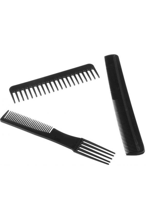 طقم أمشاط للشعر من 10 قطع أسود - Image 4