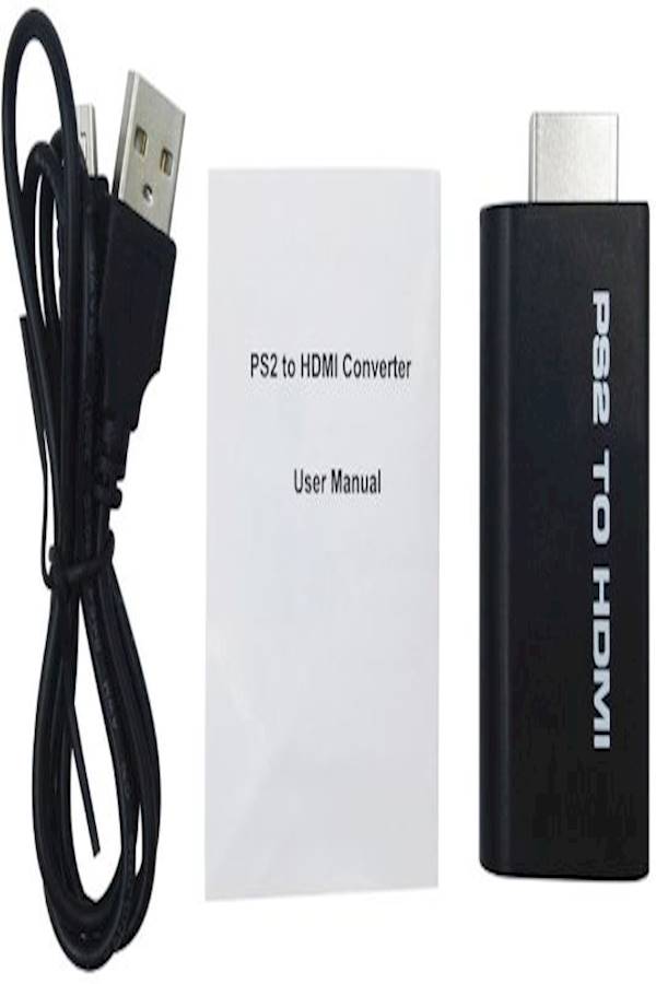 Generic - Ps2 To Hdmi Audio Video Converter Adapter Black/Grey/Silver - Image 1