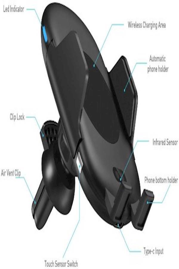 Automatic Wireless Charger Black - Image 5