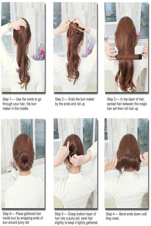 Generic Doughnuts Hair Bun Brown/Black  - Image 2