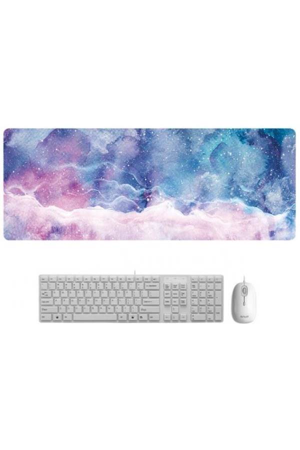 Generic - Extended Mat For Keyboard And Mouse Blue/Purple/Pink - Image 1