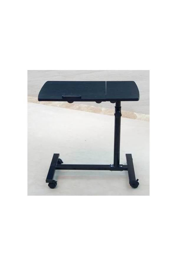 Generic - Adjustable Computer Desk With Folding Side Panel Black - Image 1