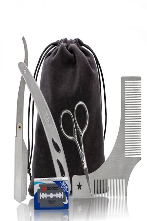 Generic Beard Shaping Tool Set Silver  - Image 1