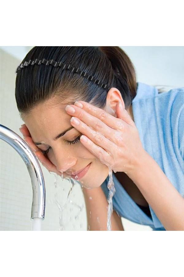 Metal Wavy Patterned Headband Black - Image 4