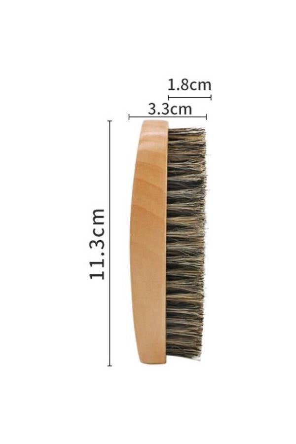 Bristle Beard Hair Brush Beige/Brown - Image 3