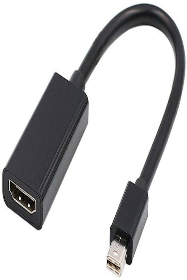 كابل محول بمنفذ Mini Display لجهاز ماك بوك برو/ آير/ ماك أسود - Image 1