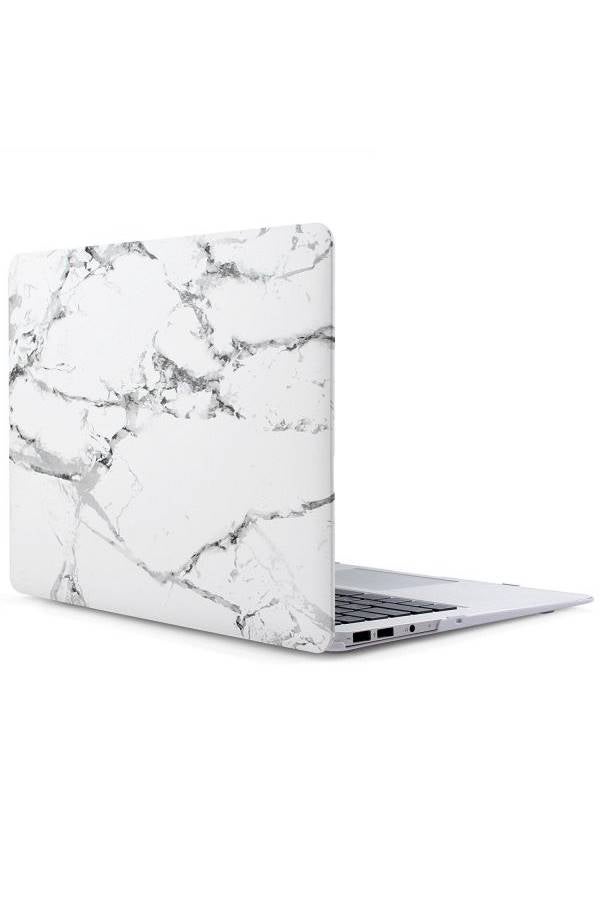 Rubber Coated Hard Case For Apple MacBook Air 13-Inch White/Grey 