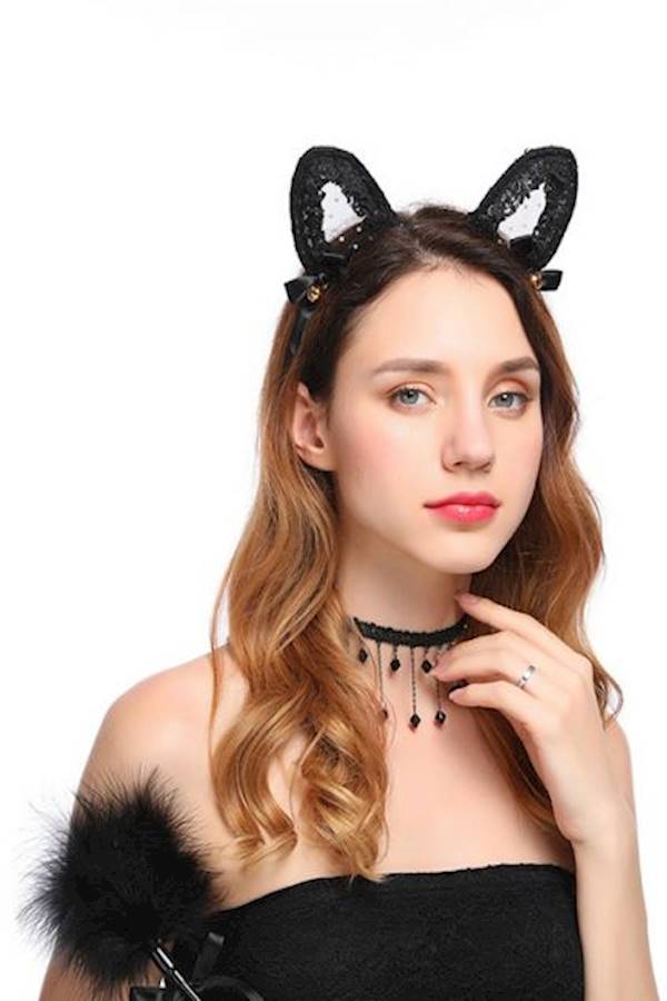 Kitty Ears Hairband Black - Image 3
