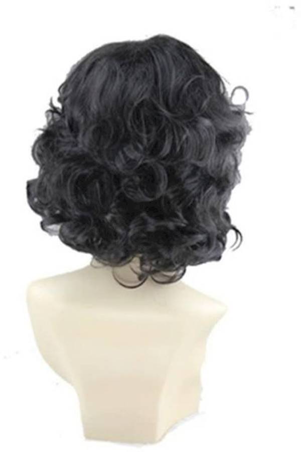 شعر مستعار قصير لا يحتاج إلى لاصق أسود - Image 2