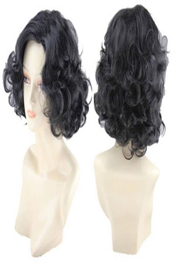 شعر مستعار قصير لا يحتاج إلى لاصق أسود - Image 4