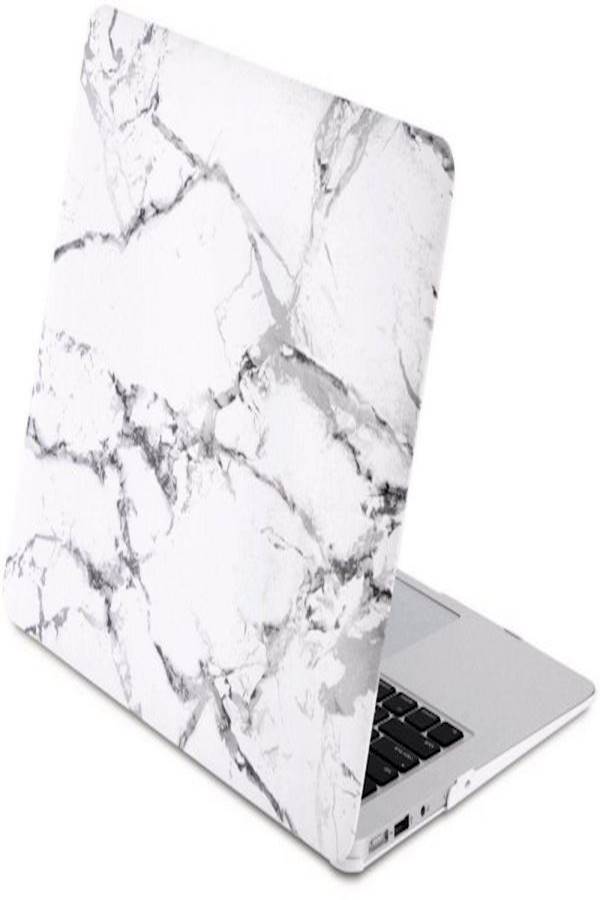 Ruberbized Soft-Touch Rubber Coated Folio Cover Hard Case For Macbook Air 13.3 Inch White/Grey  - Image 2