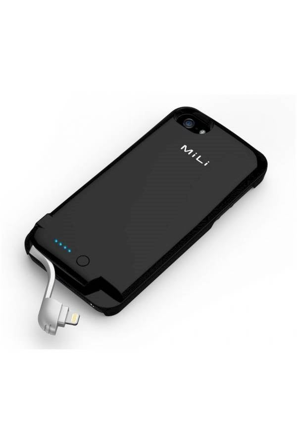 MiLi - External Battery Case For Apple iPhone 5/5S Black - Image 1
