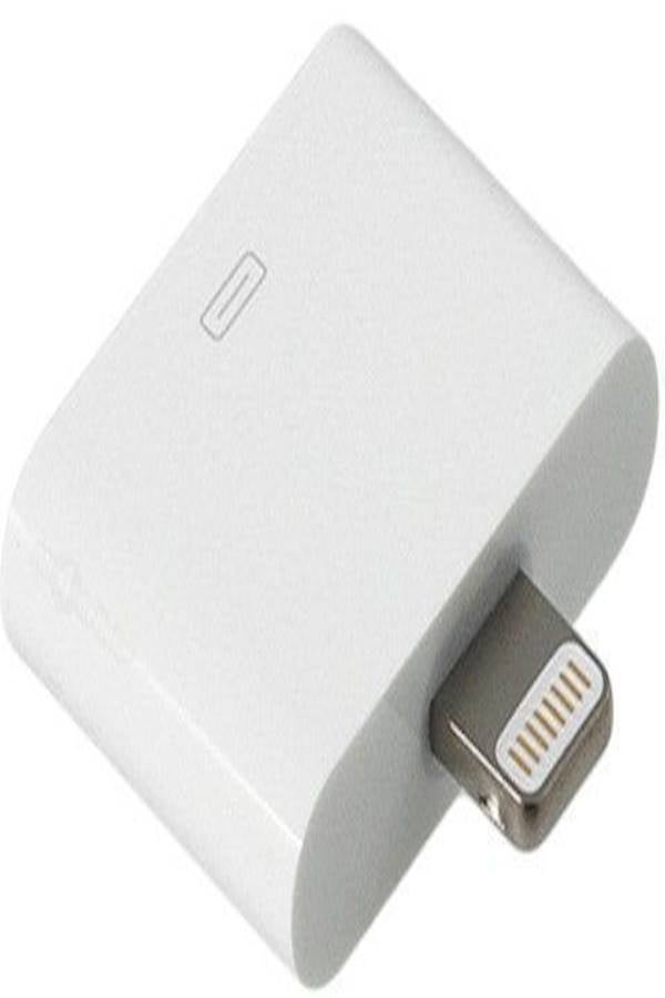 محول موصل شاحن بيانات 8 سنون إلى 30 سناً مضيء لأجهزة iPhone 4 Iphone 5 iPad أبيض - Image 1