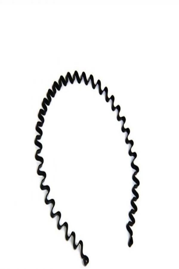Generic - Uni Metal Comb Sports Headband Black - Image 1