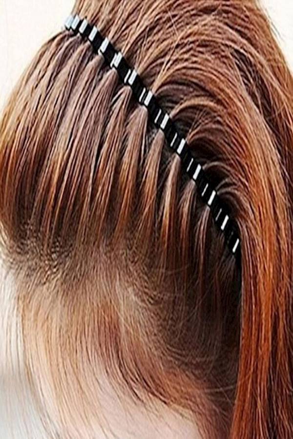 Generic - Uni Metal Comb Sports Headband Black - Image 1