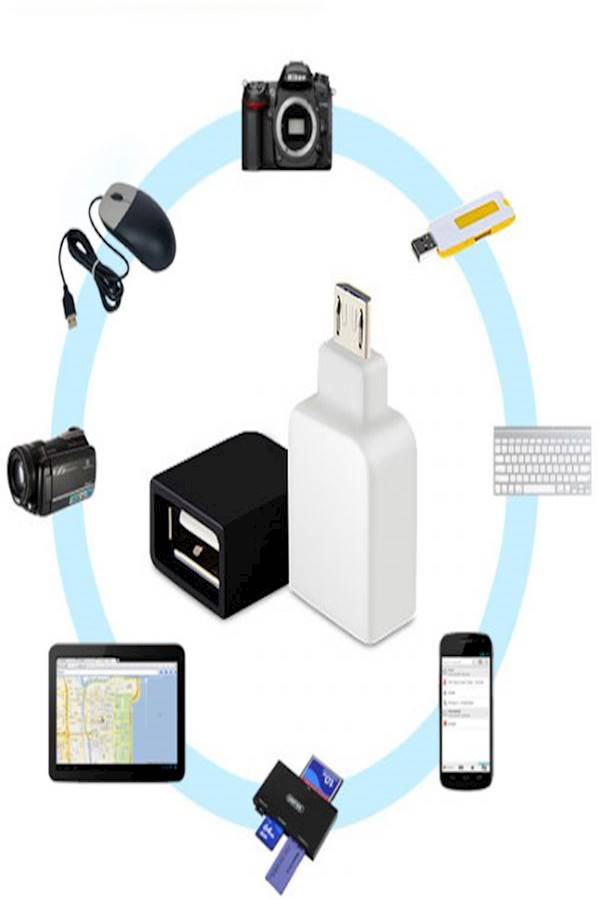 Generic - Smart OTG USB Host Adapter with EMI/RFI Interference For Asus Zenfone Zoom ZX550 White - Image 1