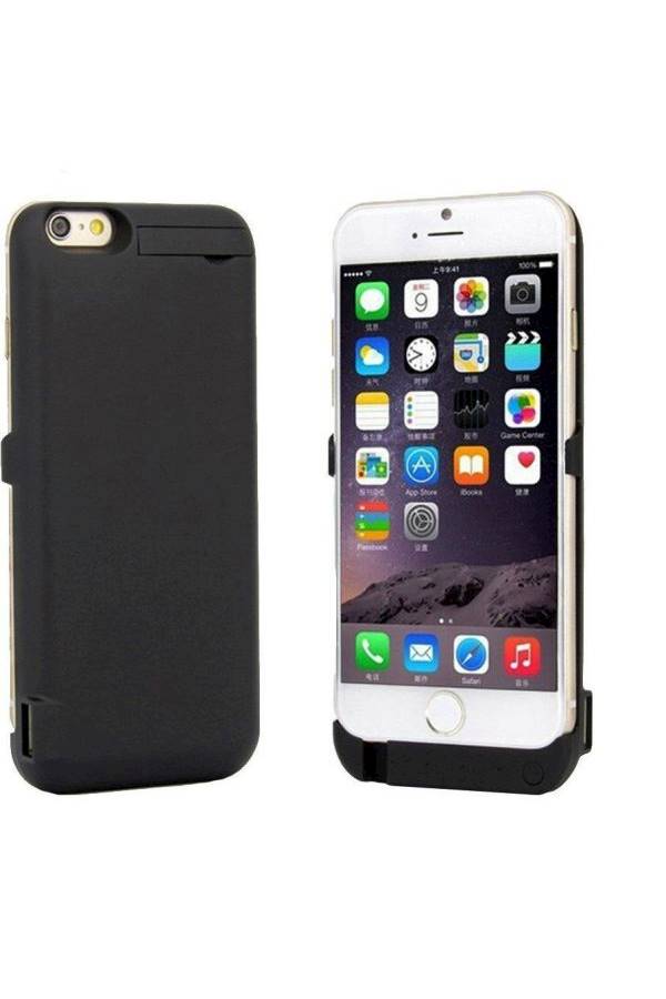 Battery Case Cover For Apple iPhone 6/6s Black - Image 2