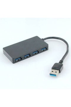 ماركة غير محددة موزع صغير عالي السرعة بأربعة منافذ USB 3.0 أسود  - Image 2