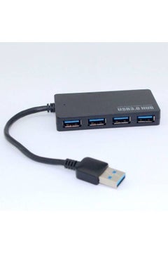 ماركة غير محددة موزع صغير عالي السرعة بأربعة منافذ USB 3.0 أسود  - Image 4