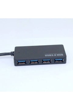 ماركة غير محددة موزع صغير عالي السرعة بأربعة منافذ USB 3.0 أسود  - Image 5