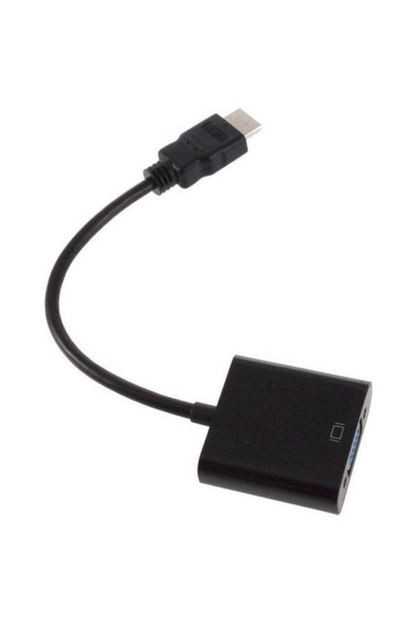 1080P HDMI To VGA Video Converter Adapter Cable For Hdtv TV Black - Image 2
