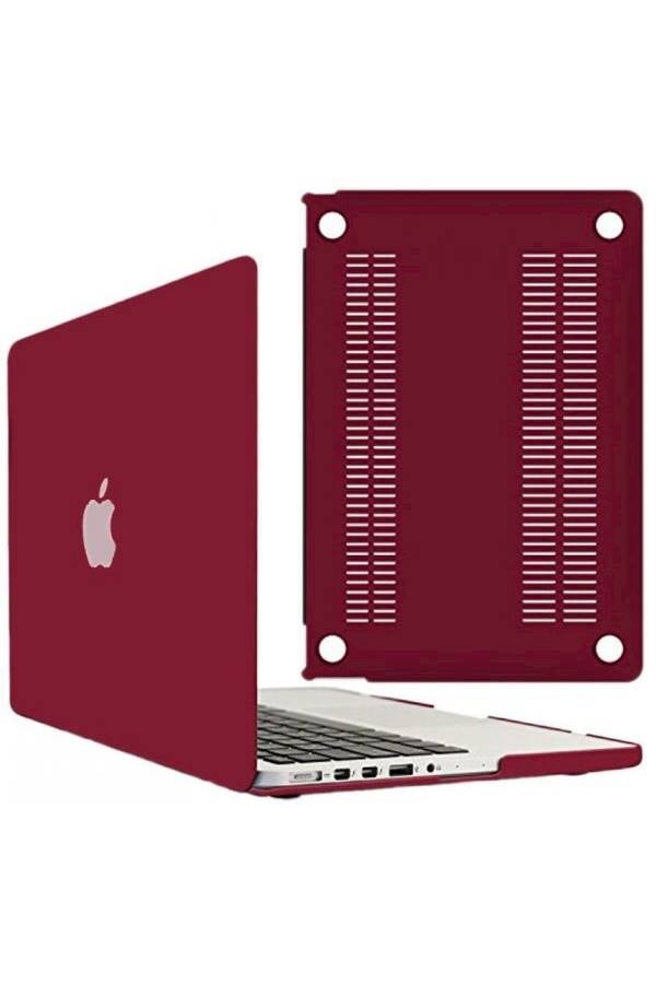 Rubber Coated Case For Apple MacBook Air 13/13.3-Inch Red  - Image 2